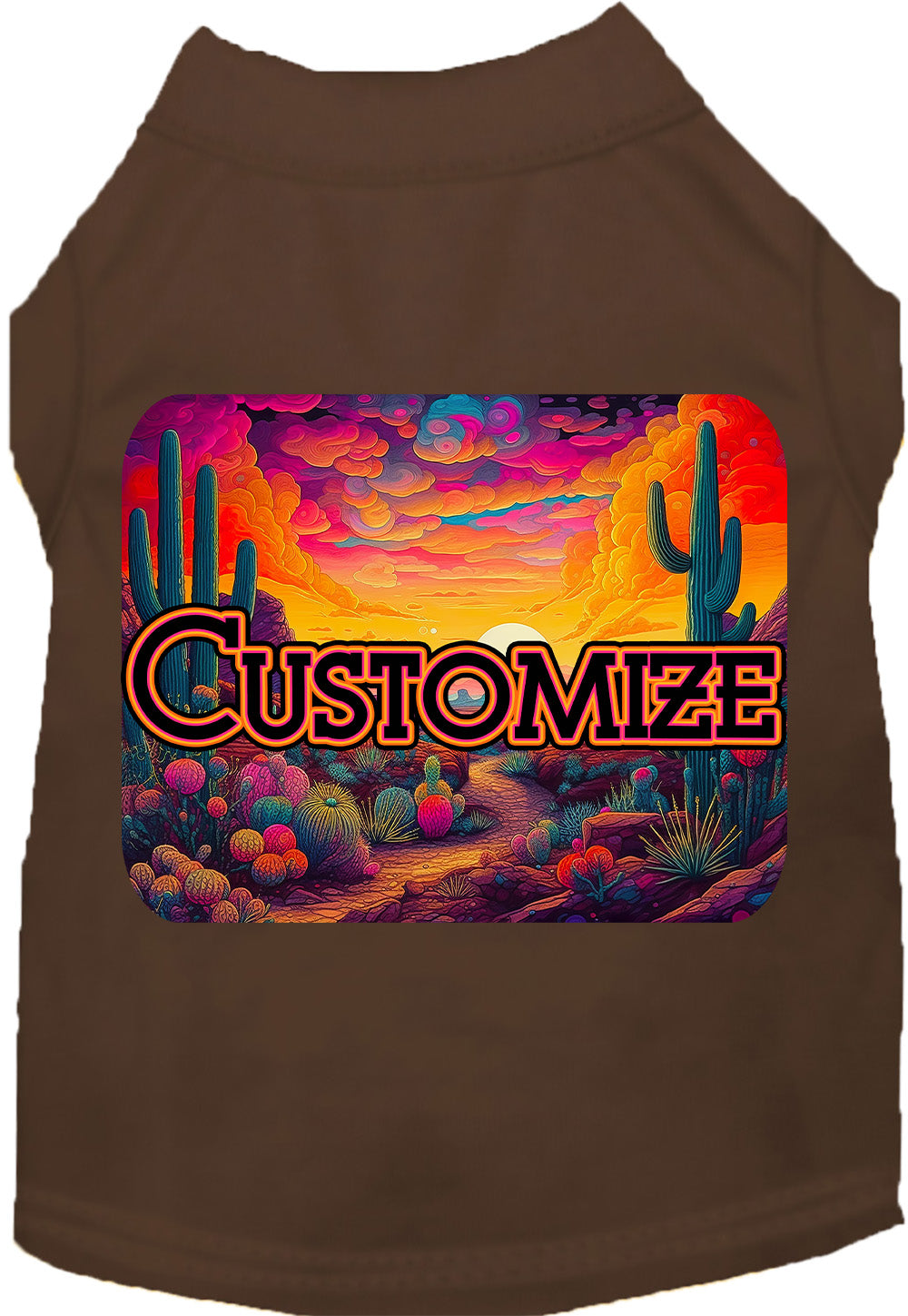 Custom Neon Desert Pet Shirt