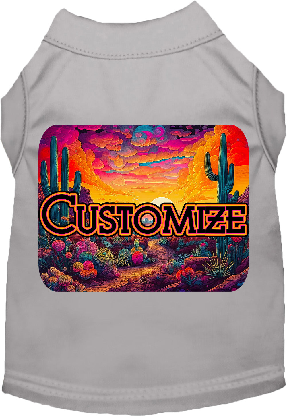 Custom Neon Desert Pet Shirt