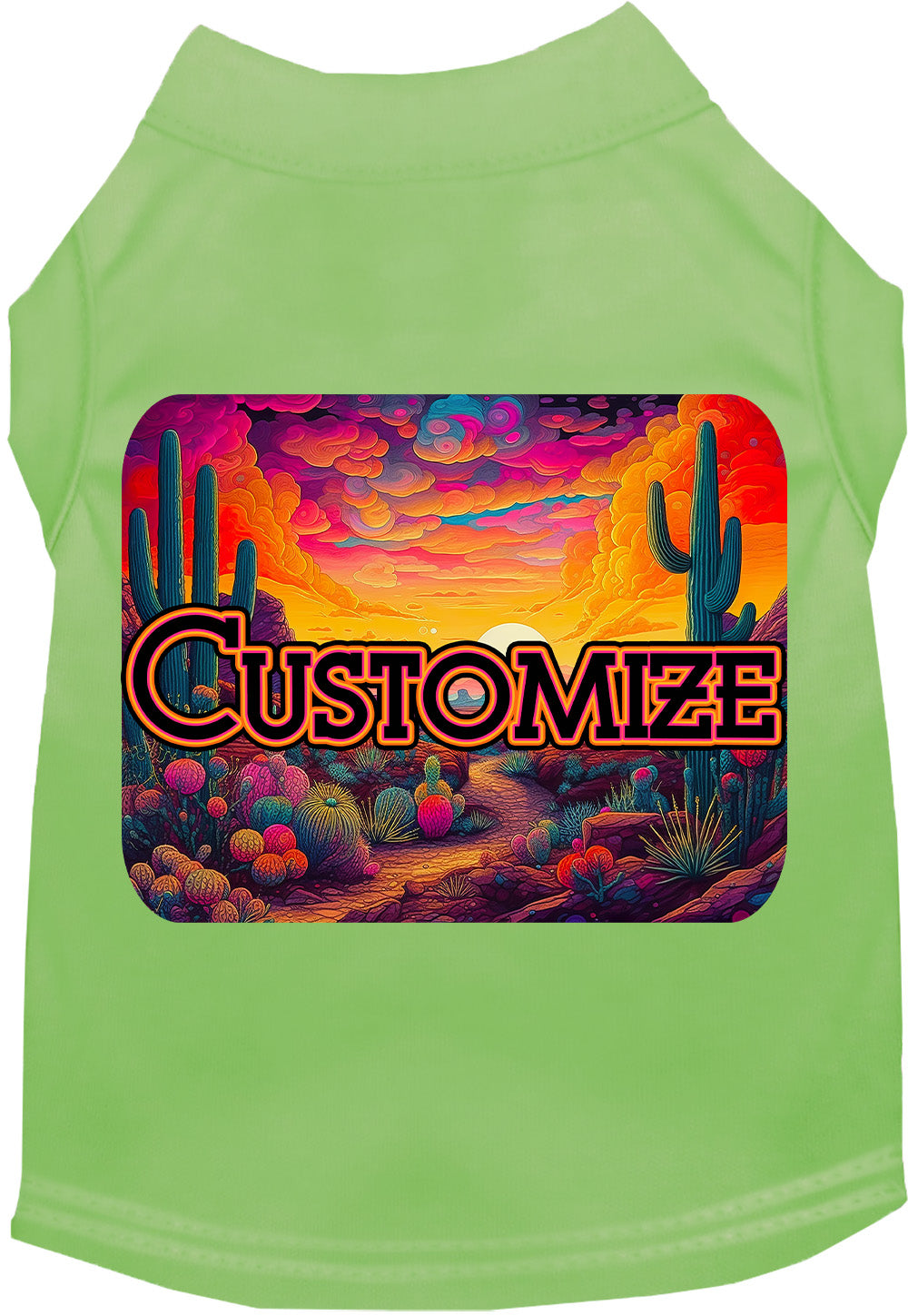 Custom Neon Desert Pet Shirt