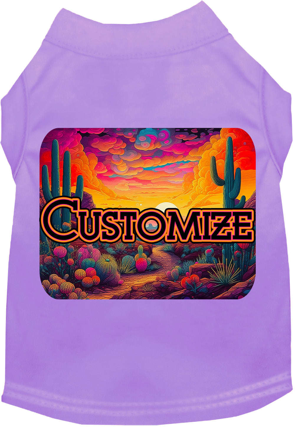 Custom Neon Desert Pet Shirt