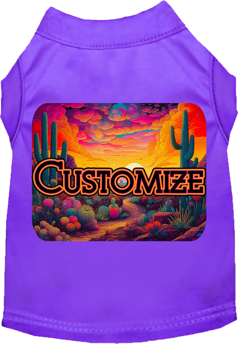 Custom Neon Desert Pet Shirt