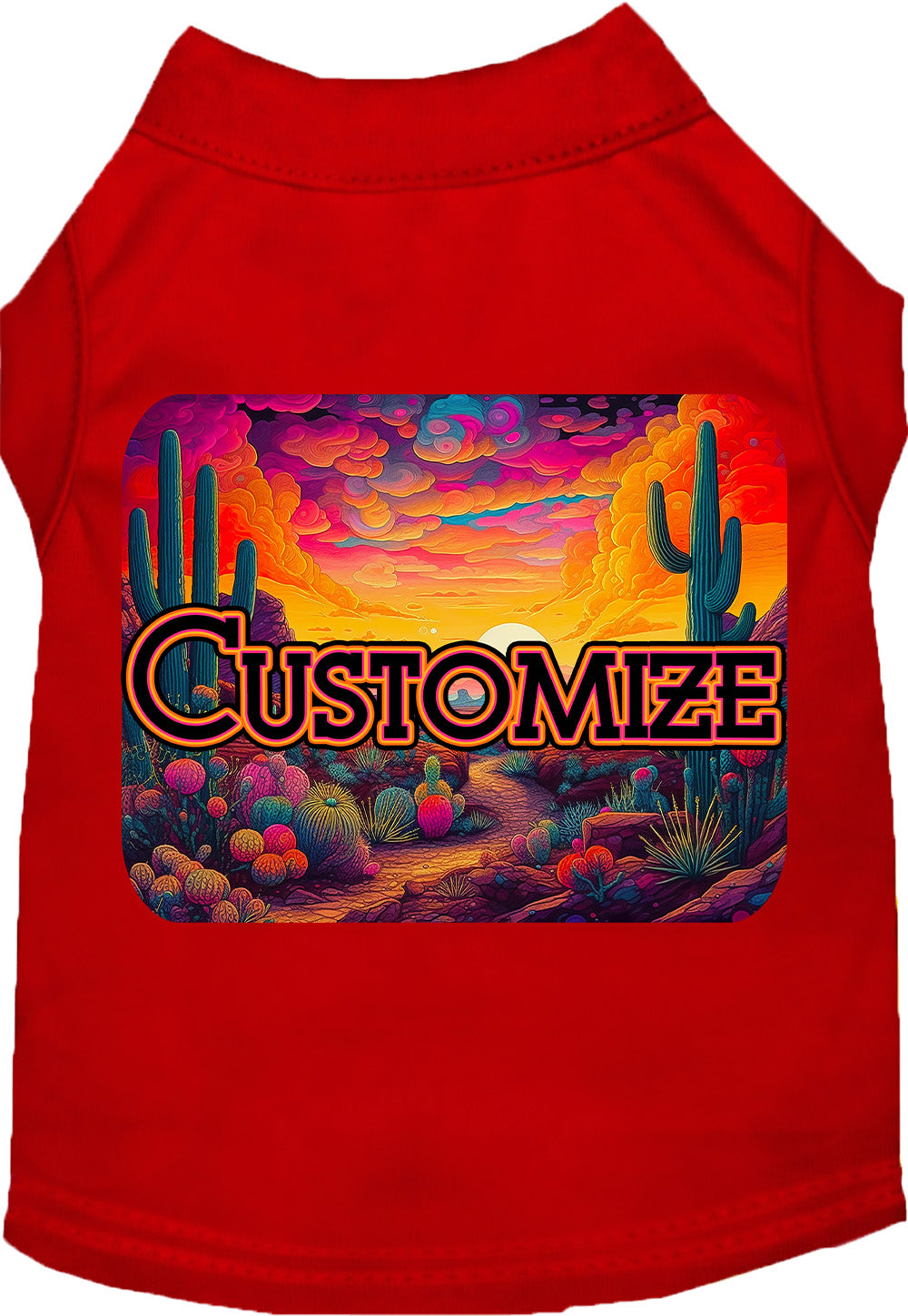 Custom Neon Desert Pet Shirt
