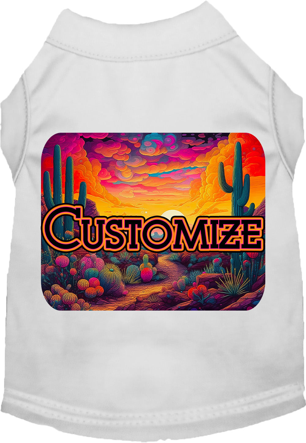 Custom Neon Desert Pet Shirt