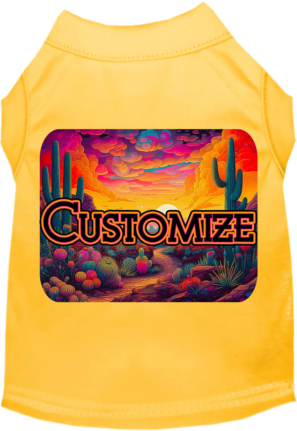 Custom Neon Desert Pet Shirt