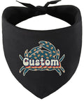Custom Retro Crabs Pet Bandana