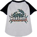 Custom Retro Crabs Pet Raglan Shirts