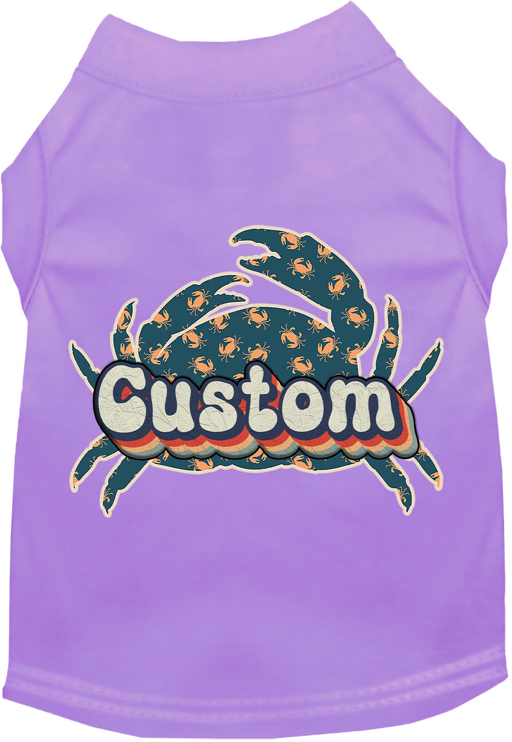 Custom Retro Crabs Pet Shirt