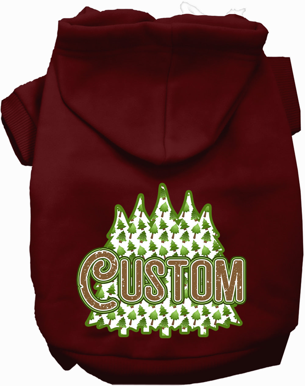 Custom Woodland Trees Pet Hoodie