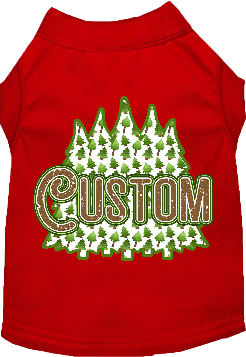 Custom Woodland Trees Pet Shirt
