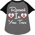 Custom Rescued In Pet Raglan Shirts