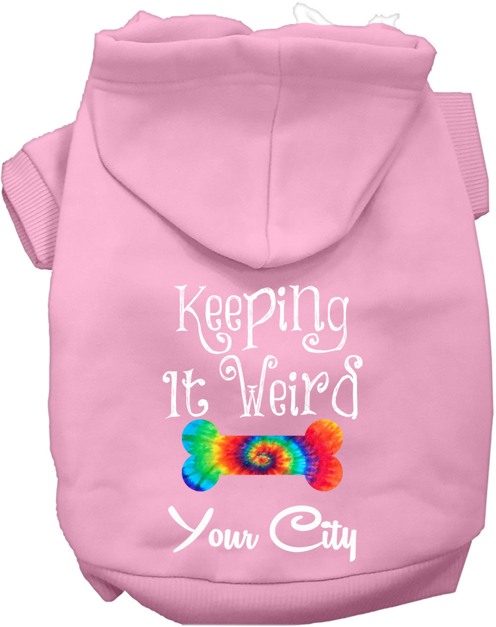 Custom Stay Weird in Pet Hoodie