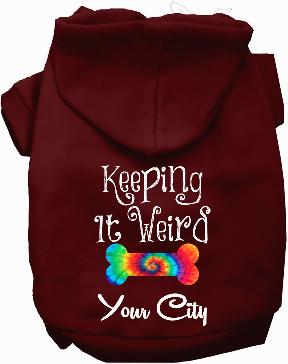 Custom Stay Weird in Pet Hoodie