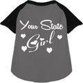 Custom Girl Pet Raglan Shirts