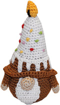 Brinquedo para Animal de Estimação Gnoma de Aniversário de Crochê