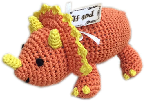 Bop Triceratops gehäkeltes/gestricktes Haustierspielzeug