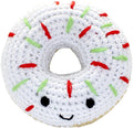 Brinquedo para Animal de Estimação de Croché em Malha - Donut de Natal