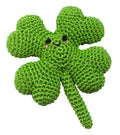 Trevo de 4 Folhas da Sorte Amuleto Crochete Brinquedo para Animais de Estimação