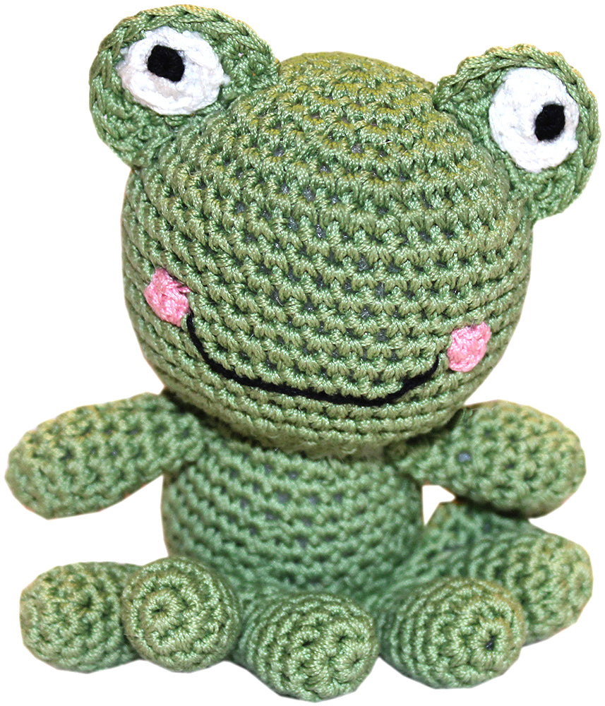 Fritz, o Sapo, Brinquedo de Croché para Animais de Estimação