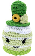 LuckyLady Leprechaun Crocheted Knit Knack Brinquedo para Animal de Estimação