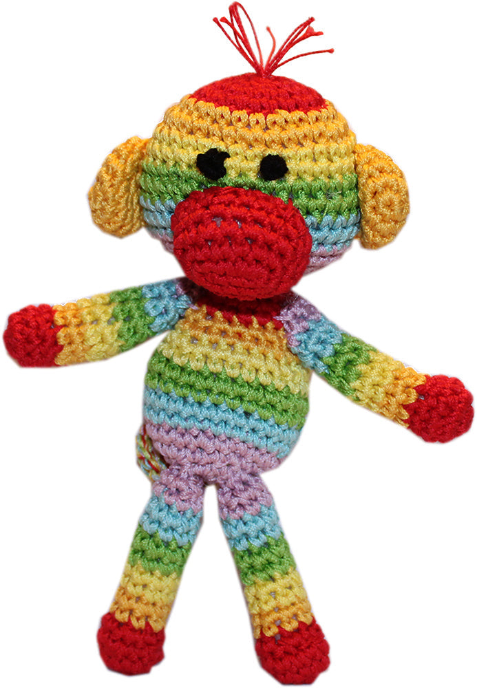 Regenbogenaffe Rizzo Gehäkeltes Stricktier-Spielzeug