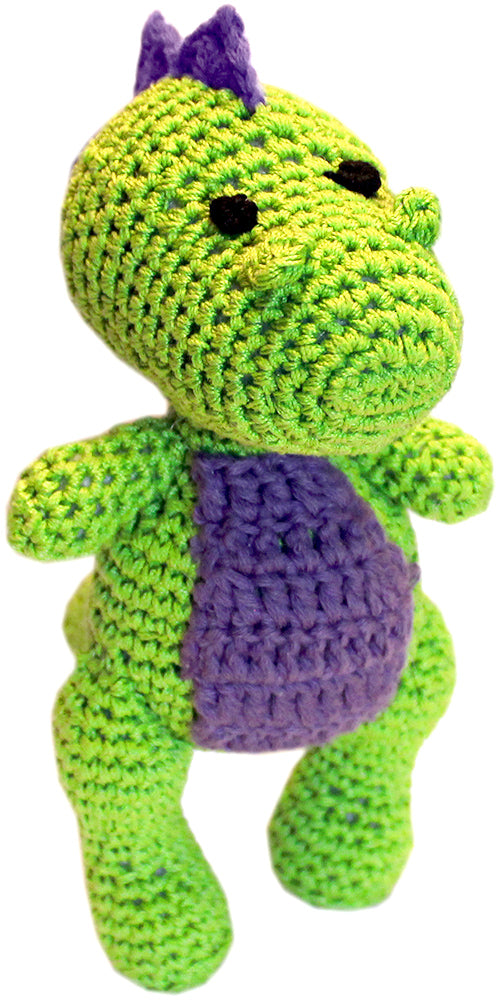 Brinquedo para Animal de Estimação de Malha Crocheteada "Dex, o T-Rex"