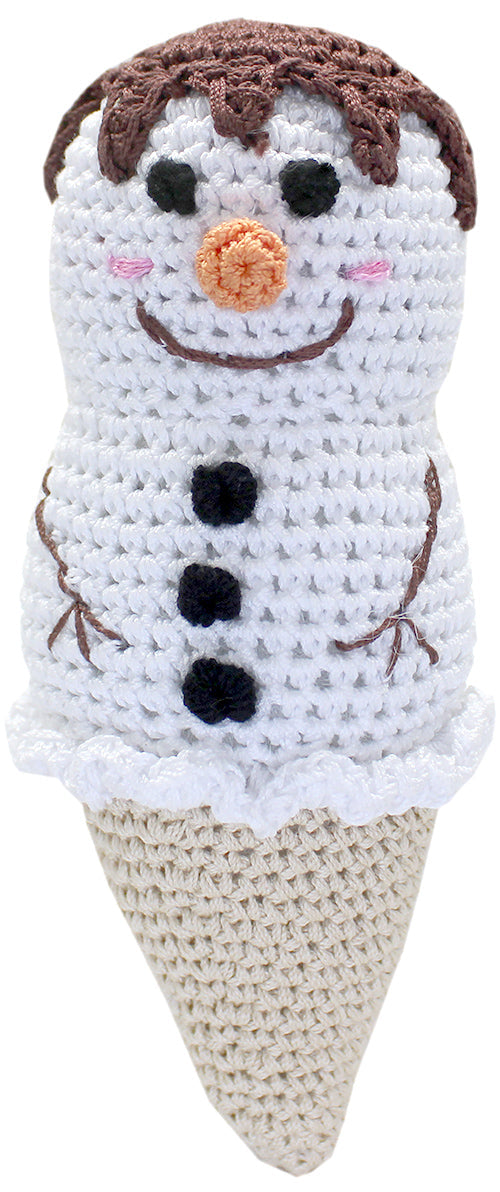 Flake das Schneekegel Häkeltierchen Haustierspielzeug