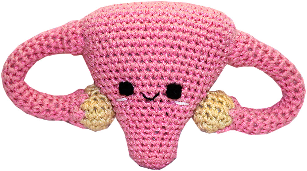 Super Uterus gehäkeltes Strick-Schnickschnack-Haustierspielzeug