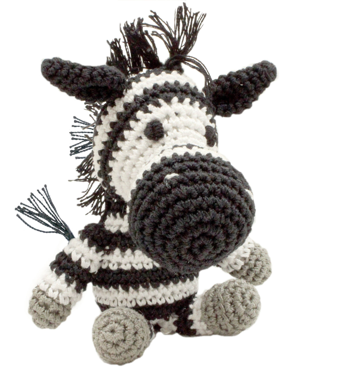 Zebra gehäkelter Strick-Kuscheltier für Haustiere
