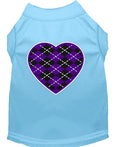 Haustiershirt „Argyle Heart Lila“