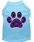 Camisola para animal de estimação "Argyle Paw Roxo"