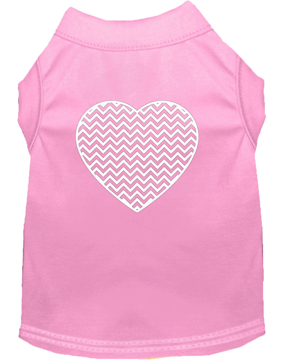 Pet Shirt "Chevron Heart"