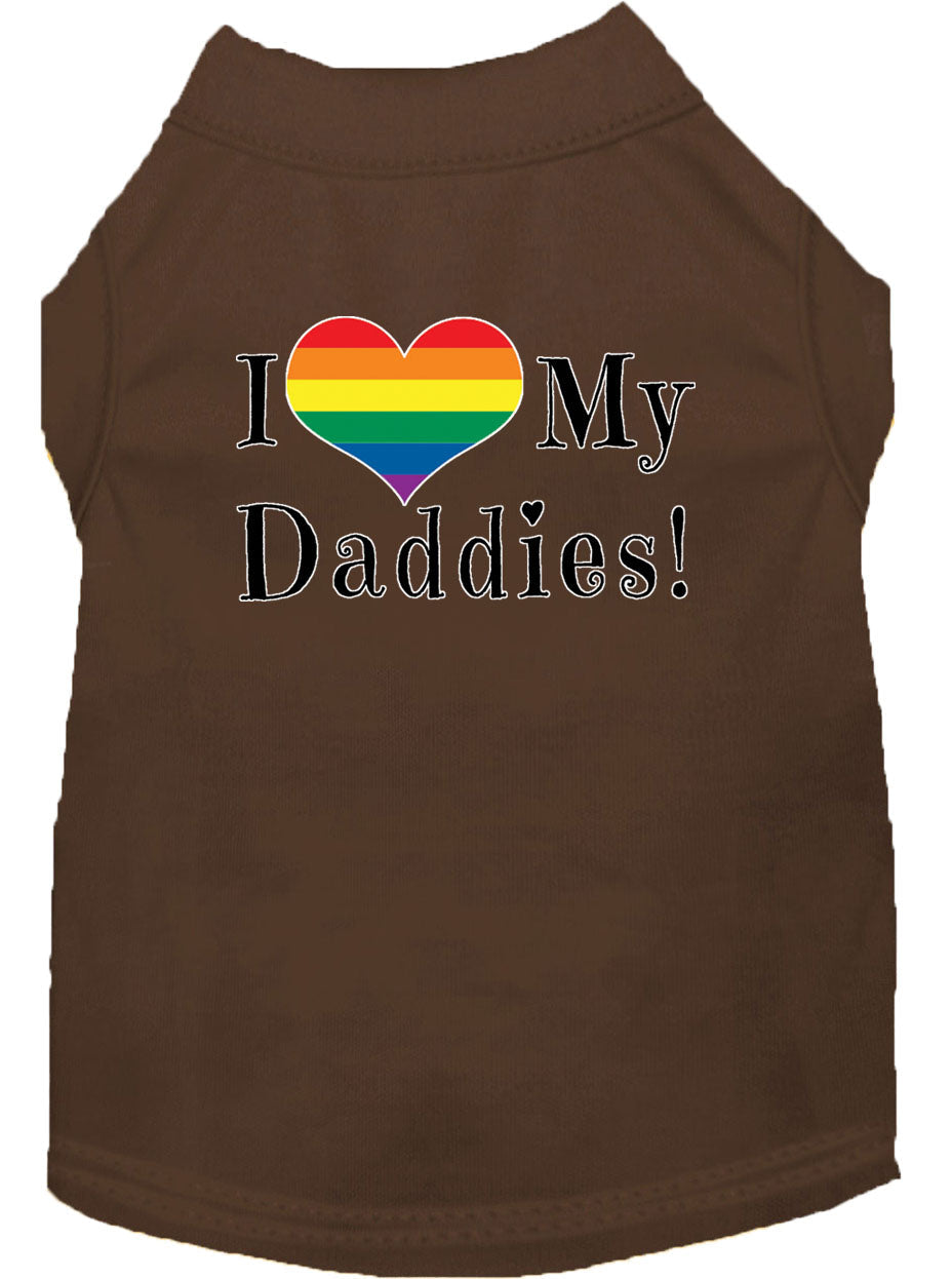 Pet Shirt "I Heart My Daddies"