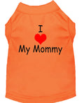 Pet Shirt "I Love My Mommy"