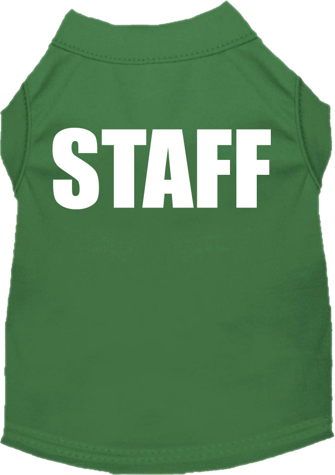 Pet Dog & Cat Shirt Screen Printed, "Staff Costume"