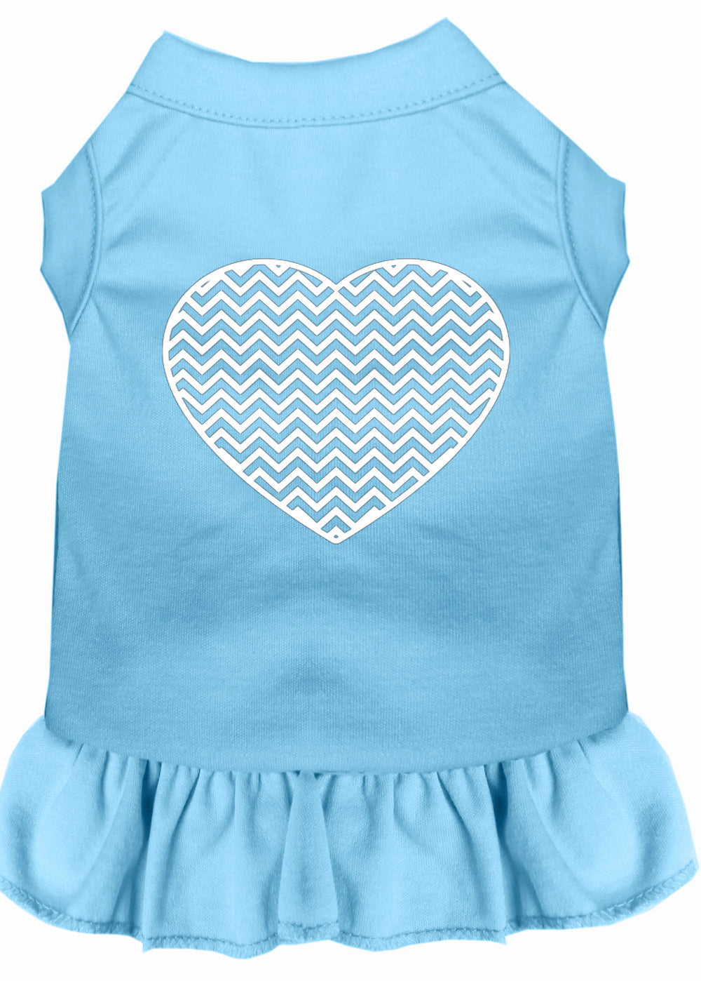 Haustierkleid „Chevron-Herz“