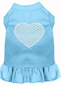 Haustierkleid „Chevron-Herz“