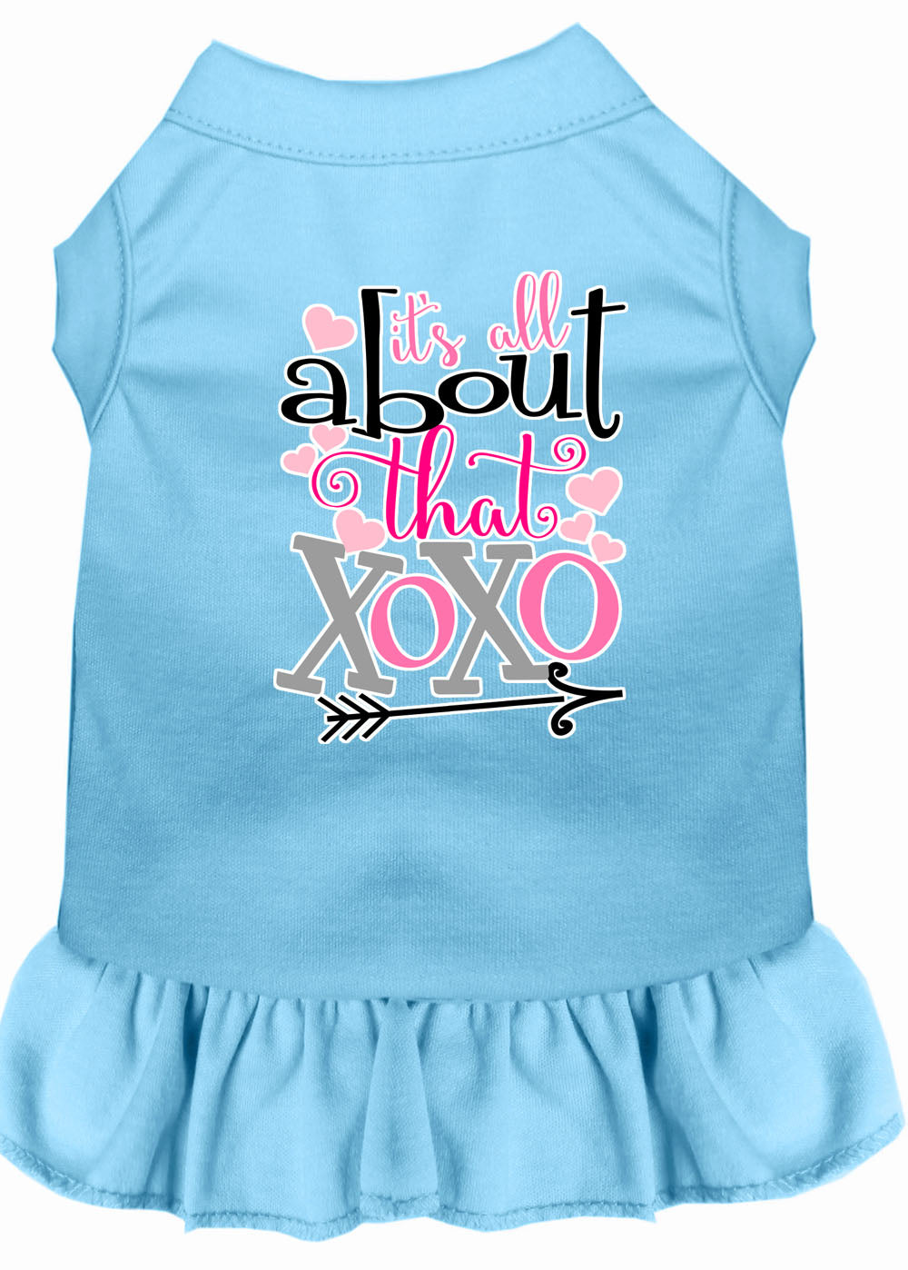 Pet Dress Screen Printed, "All About That XOXO"