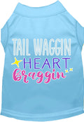 Dog Shirt for Pets "Tail Waggin, Heart Braggin"