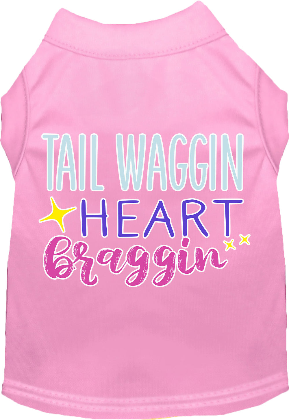 Dog Shirt for Pets "Tail Waggin, Heart Braggin"