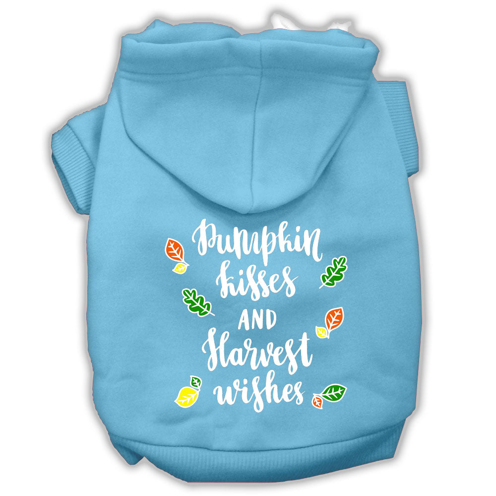 Haustier, Hund und Katze Hoodie Siebdruck, "Kürbisküsse & Erntewünsche"