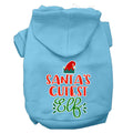 Christmas Pet Hoodie Screen Printed, "Santa's Cutest Elf"
