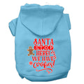 Christmas Pet Hoodie Screen Printed, "Santa Stop Here, We Have Cookies"