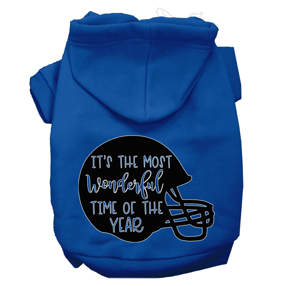 Pet, Dog and Cat Hoodie, "Most Wonderful Time Of The Year (Football)"