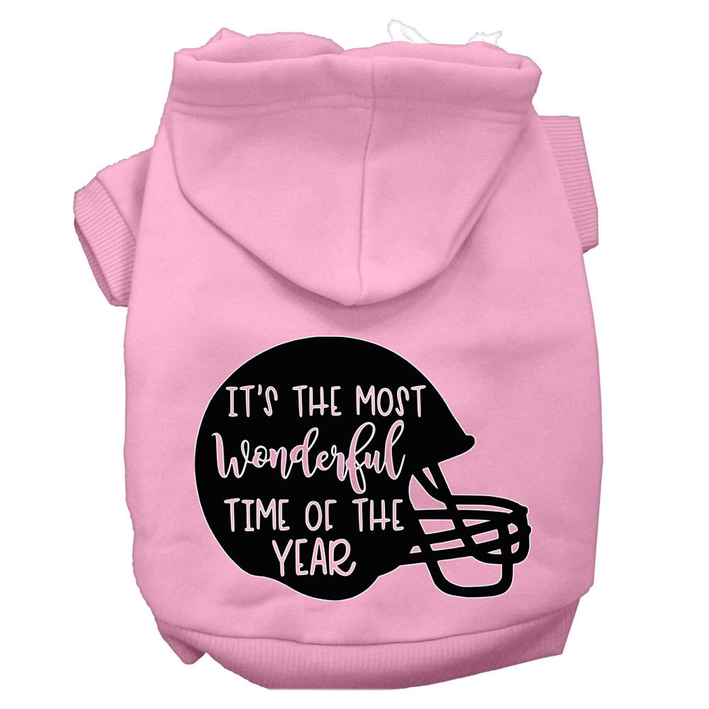 Pet, Dog and Cat Hoodie, "Most Wonderful Time Of The Year (Football)"