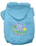 Hund & Katze Hoodie Siebdruck, "Wirf mir etwas zu, Mister"