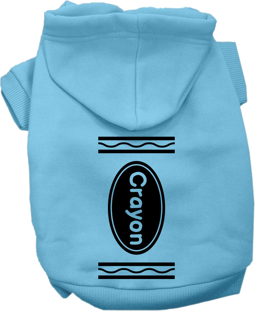 Halloween Pet Hoodie "Crayon Costume"