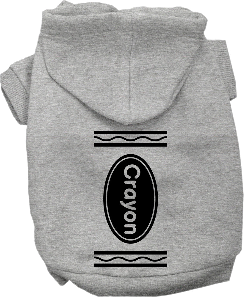 Halloween Pet Hoodie "Crayon Costume"