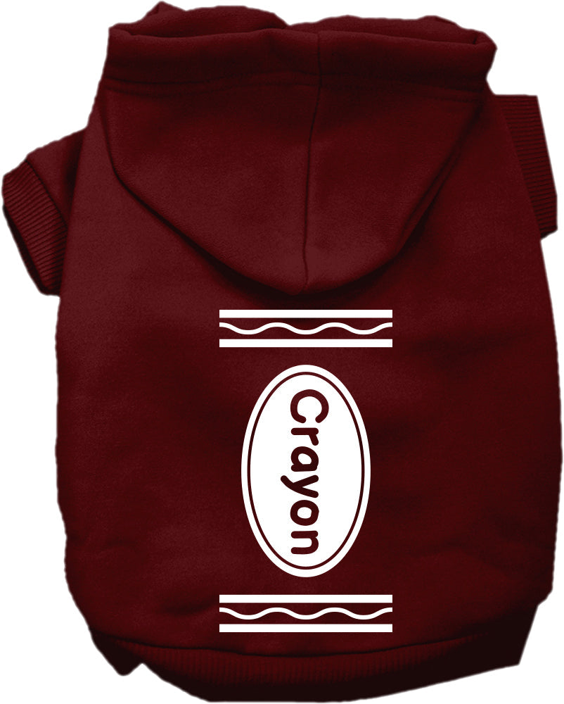 Halloween Pet Hoodie "Crayon Costume"