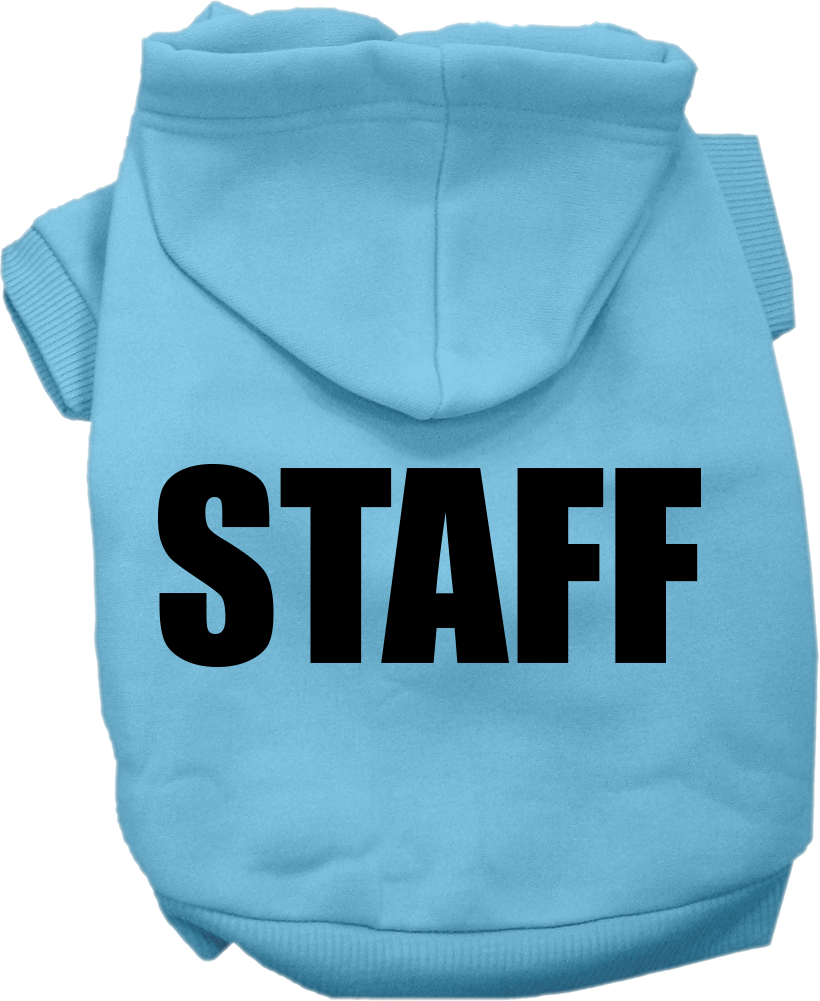 Halloween Pet Costume Hoodie Screen Printed, "Staff"