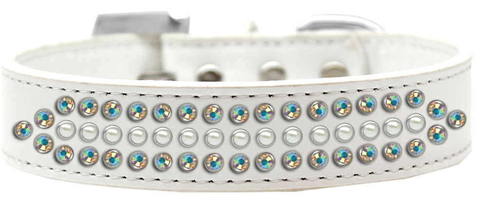 Ritz Pearl and AB Crystal Dog Collar